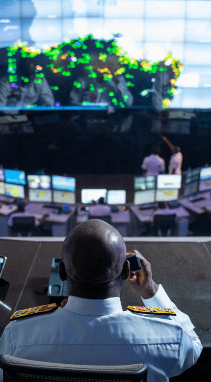 Chief Of Naval Staff at the Main Control centre